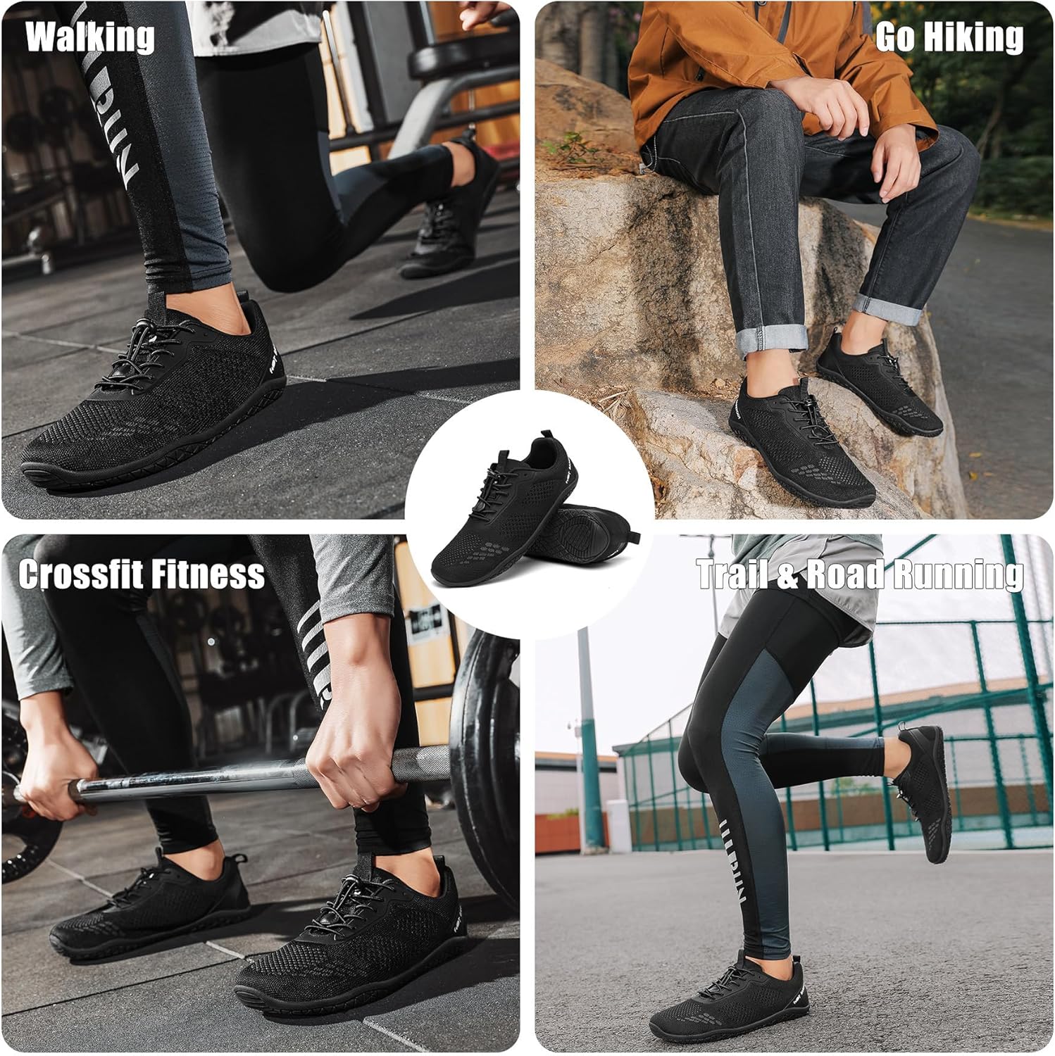 Thumbnail 6 de Geweo Barfußschuhe für Herren & Damen – minimalistische Sneaker mit breiter Zehenbox und Zero-Drop Sohle