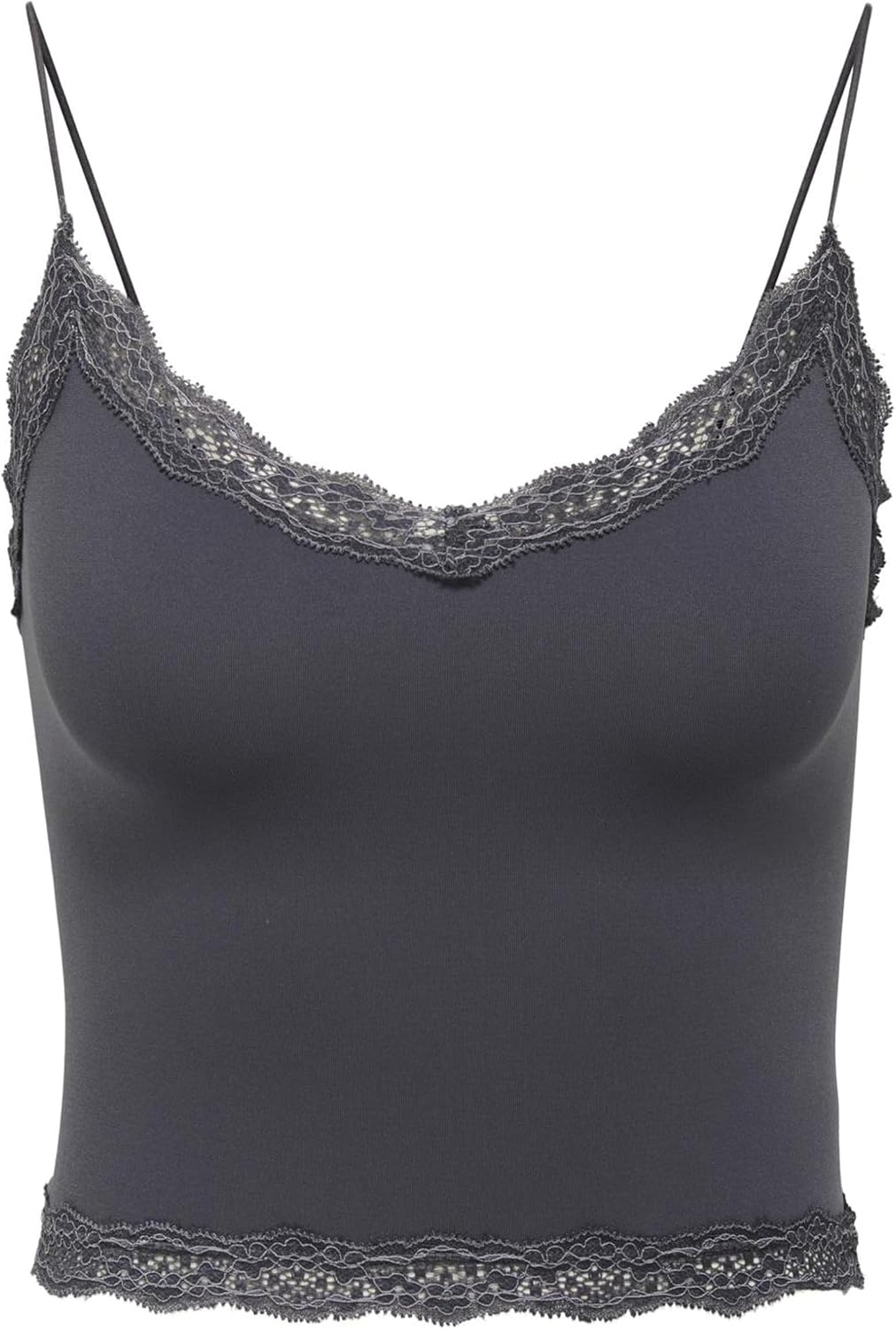 Detalle 2 de ONLY Damen Onlvicky Lace Seamless Cropped Top Noos – 1er Pack
