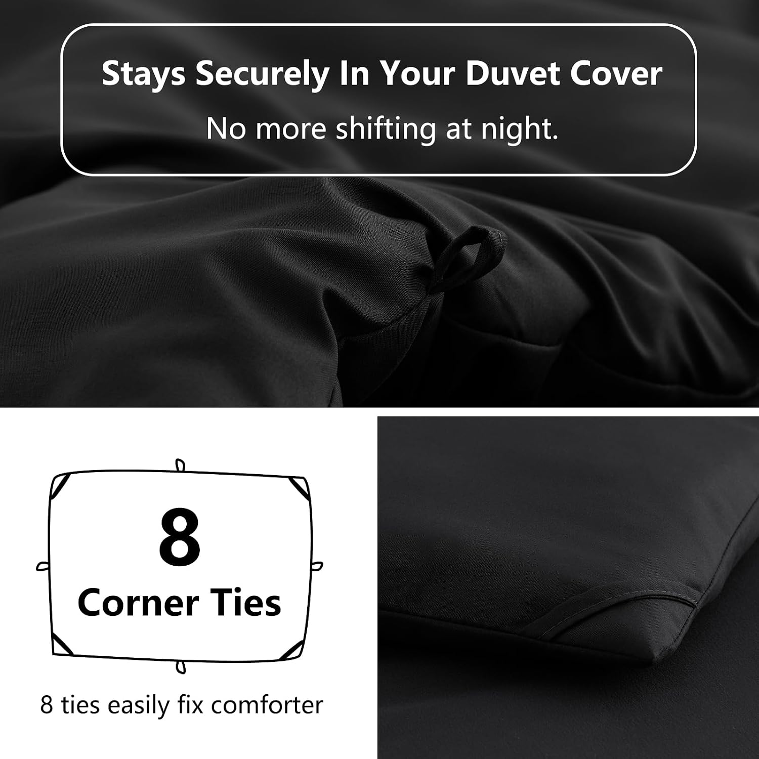 Detalle 2 de HIMEET Queen Comforter Set 90 x 90 Inches