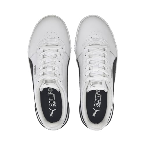Thumbnail 6 de PUMA Women Carina L Zapatillas - White/Black/Silver, 38.5 EU