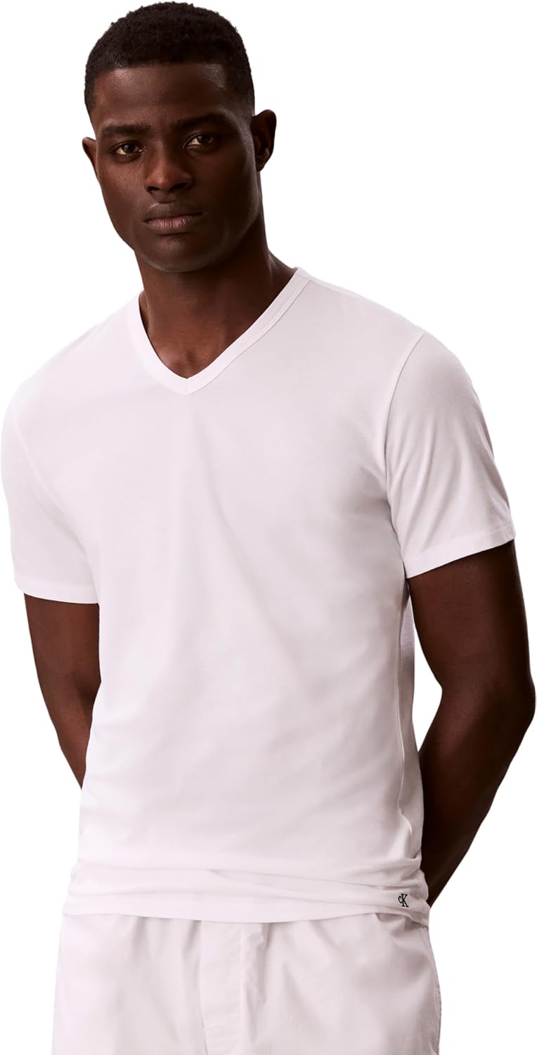 Thumbnail 4 de Calvin Klein S/S V Neck 3pk Lv00nb4186 Maglietta S/S Uomo