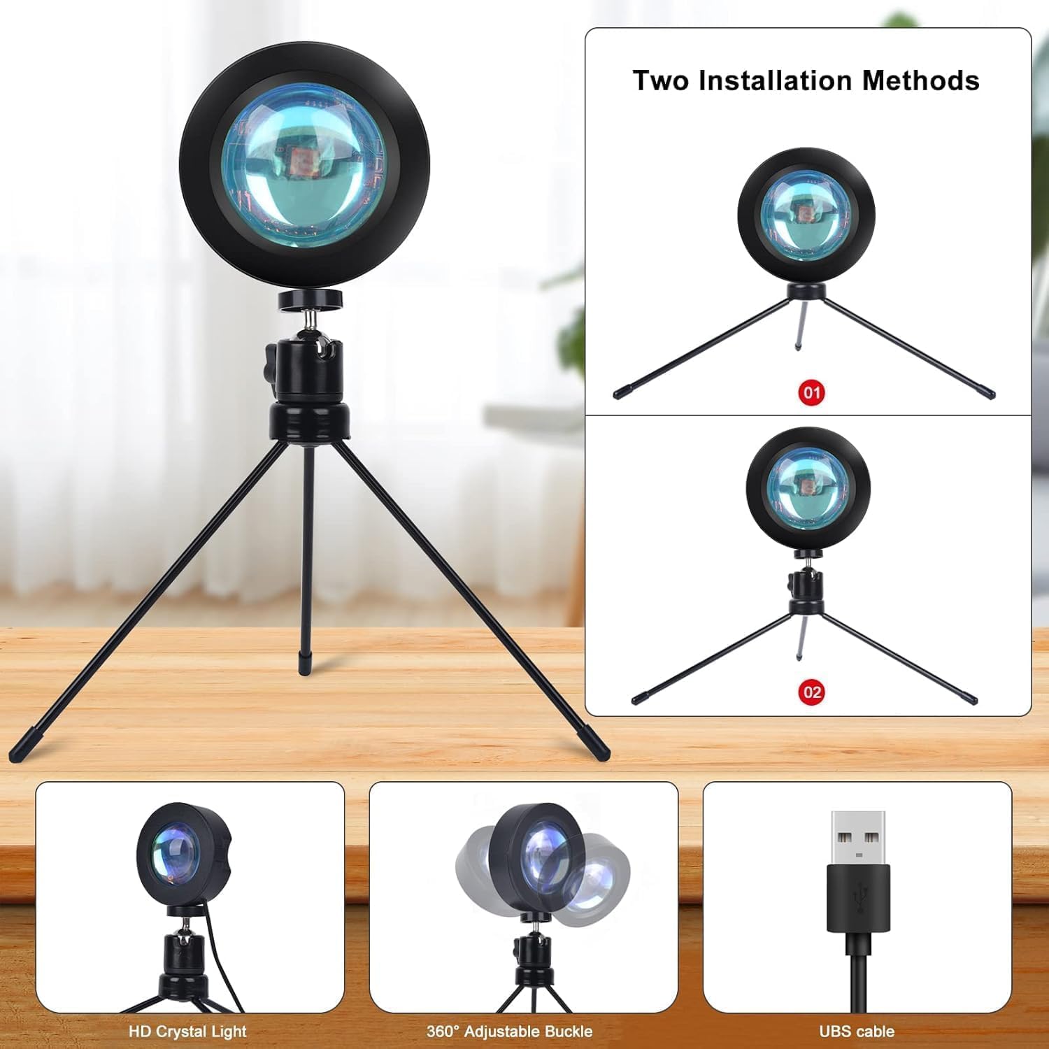 Thumbnail 6 de 13" Selfie Ring Light 76" Stand, 51 Modes