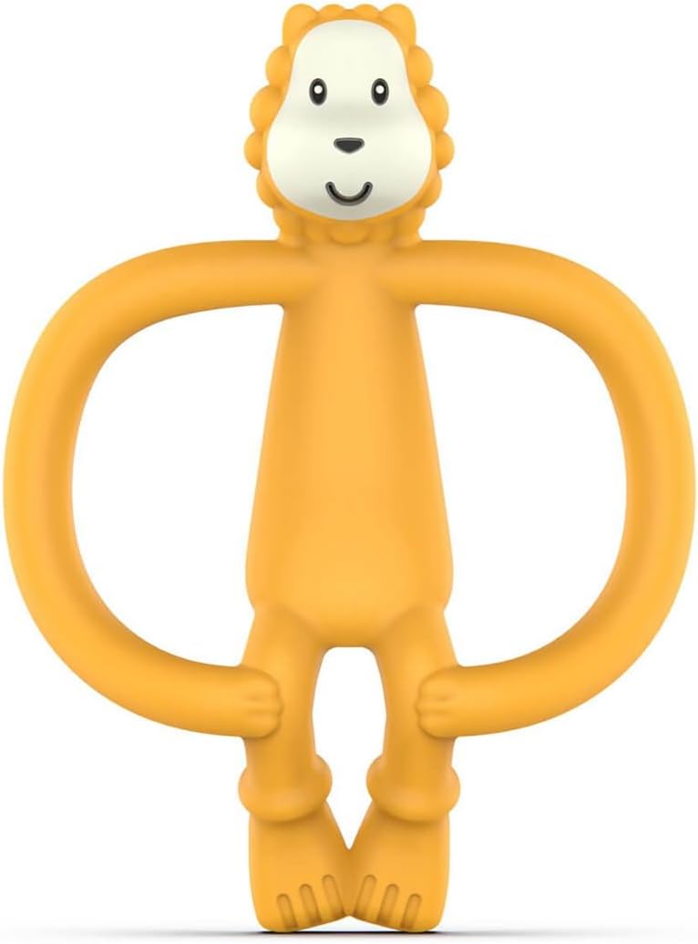 Detalle 2 de Matchstick Monkey Antimicrobial Teething Starter Set (Ludo Lion) – teethers and silicone finger toothbrushes for 3+ months