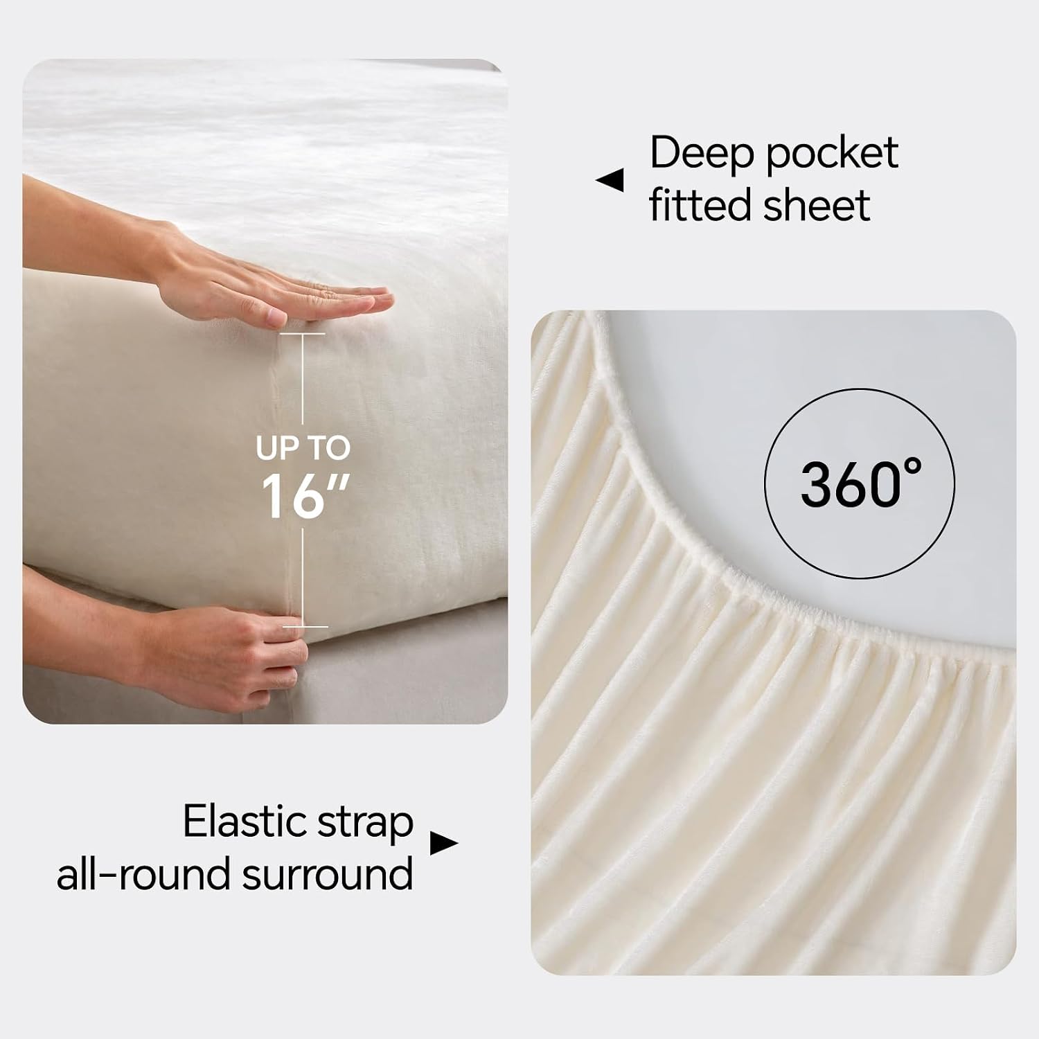 Detalle de BEDELITE Flannel Sheet Set, California King