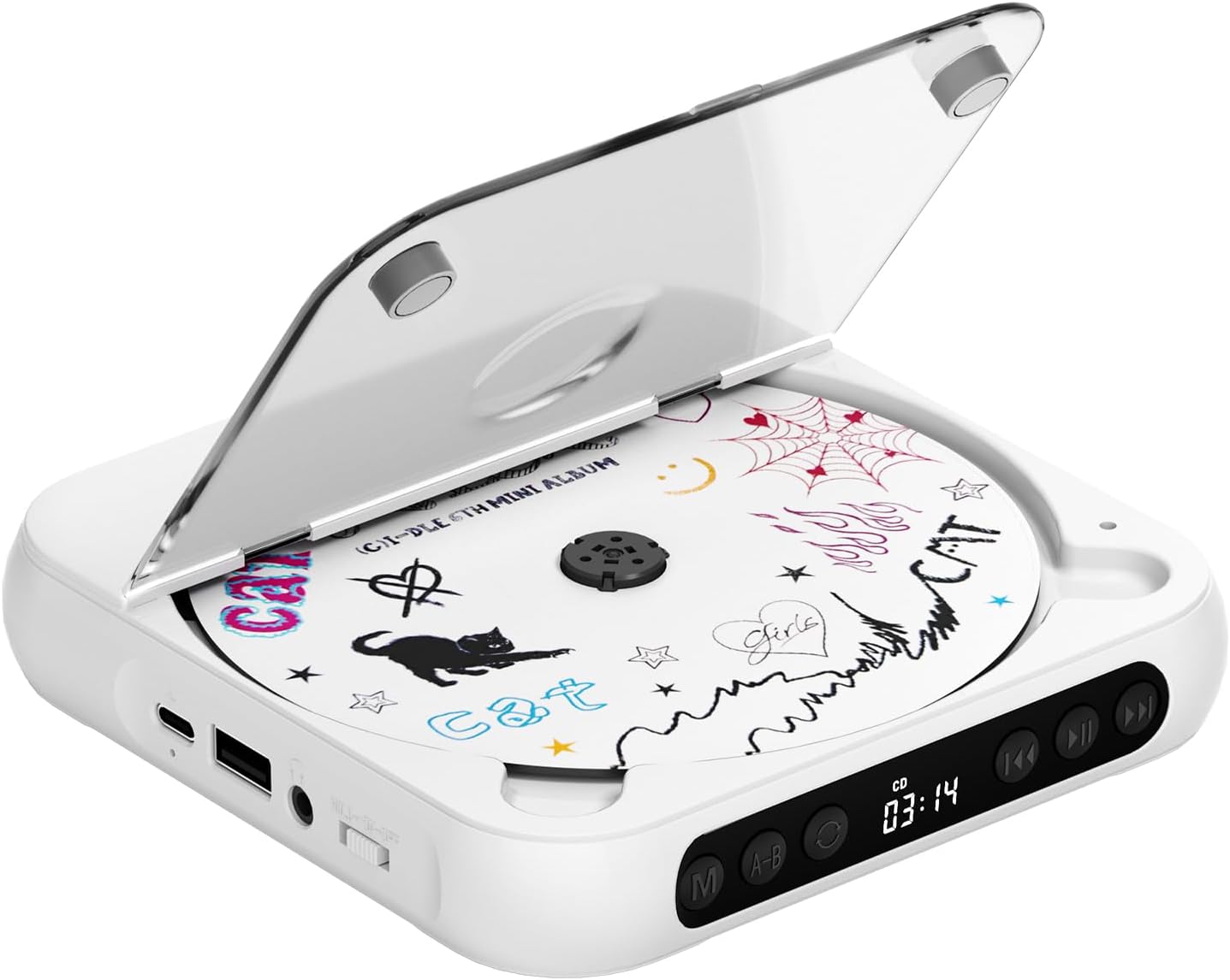 ENVYCLOUD CD Player Portable 6h