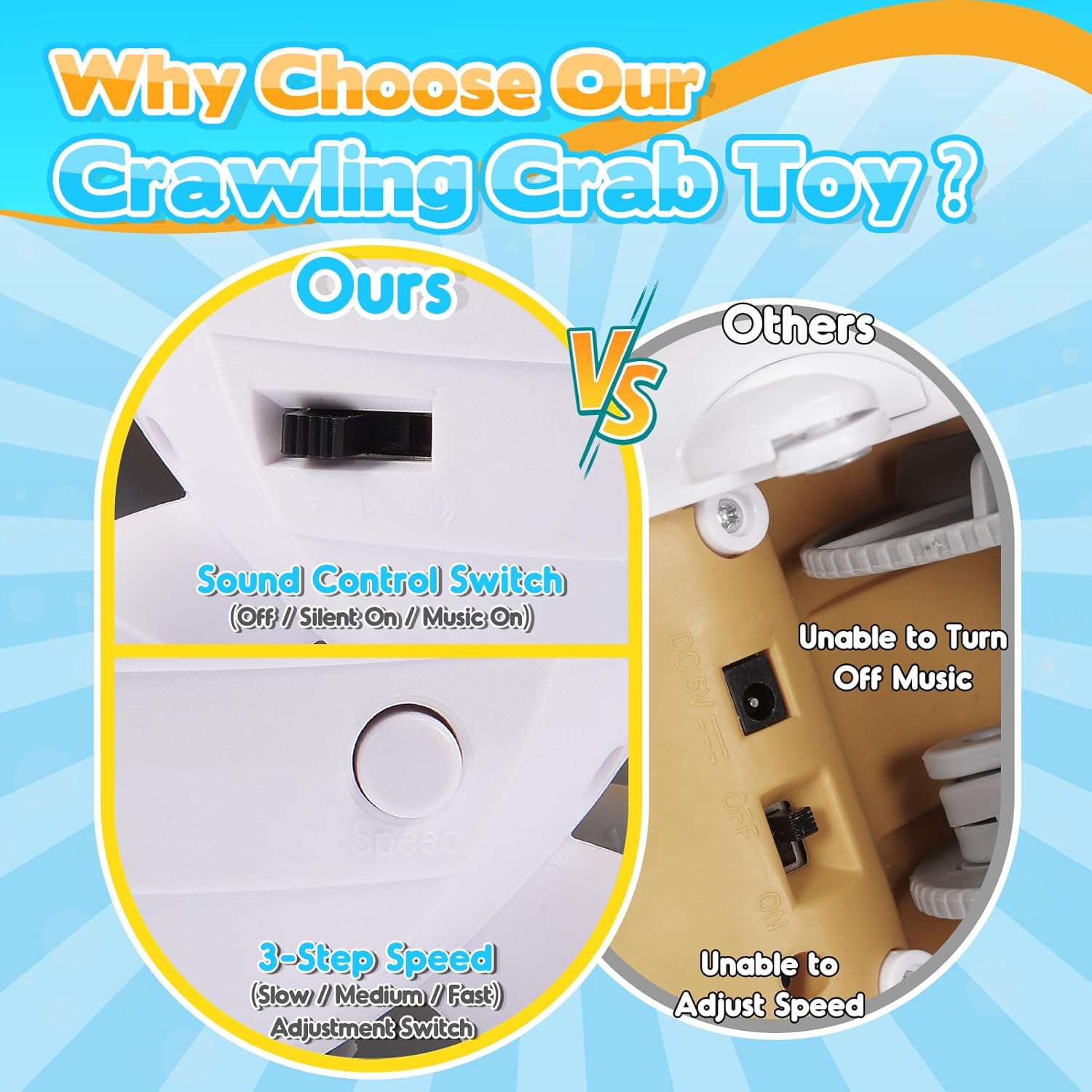 Thumbnail 1 de Veopoko Crawling Crab Toy: Baby Sensory Toy for Crawling, 0–4 Years