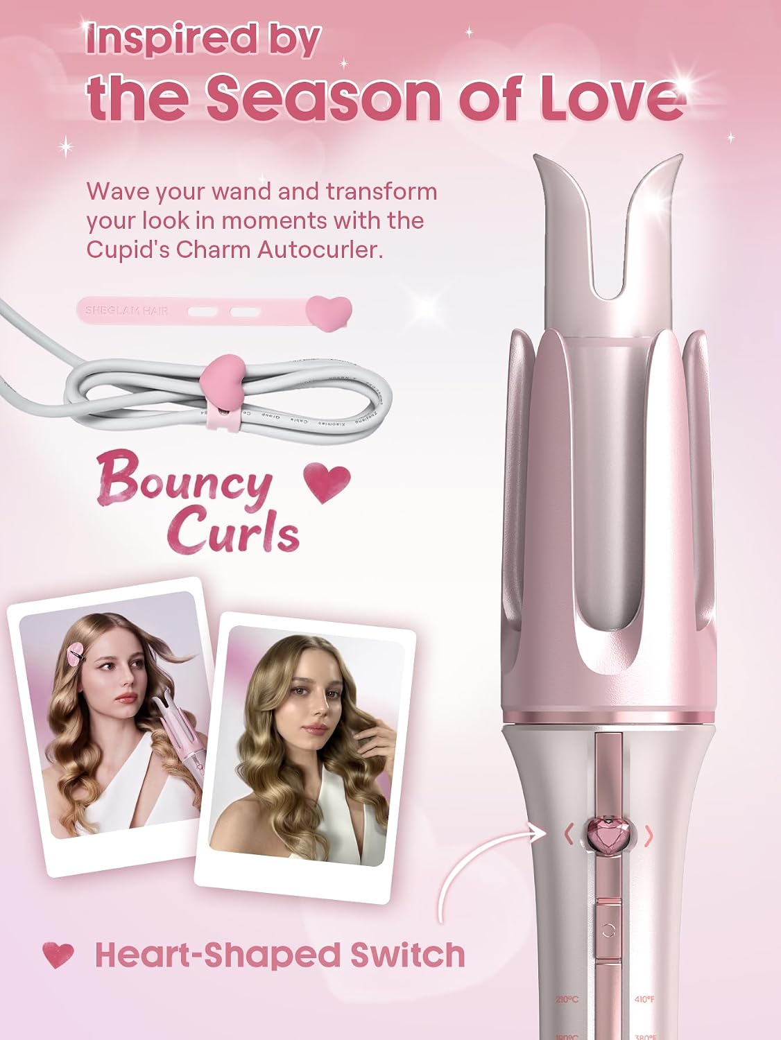 Thumbnail 6 de SHEGLAM Cupid's Charm arricciacapelli 32 mm