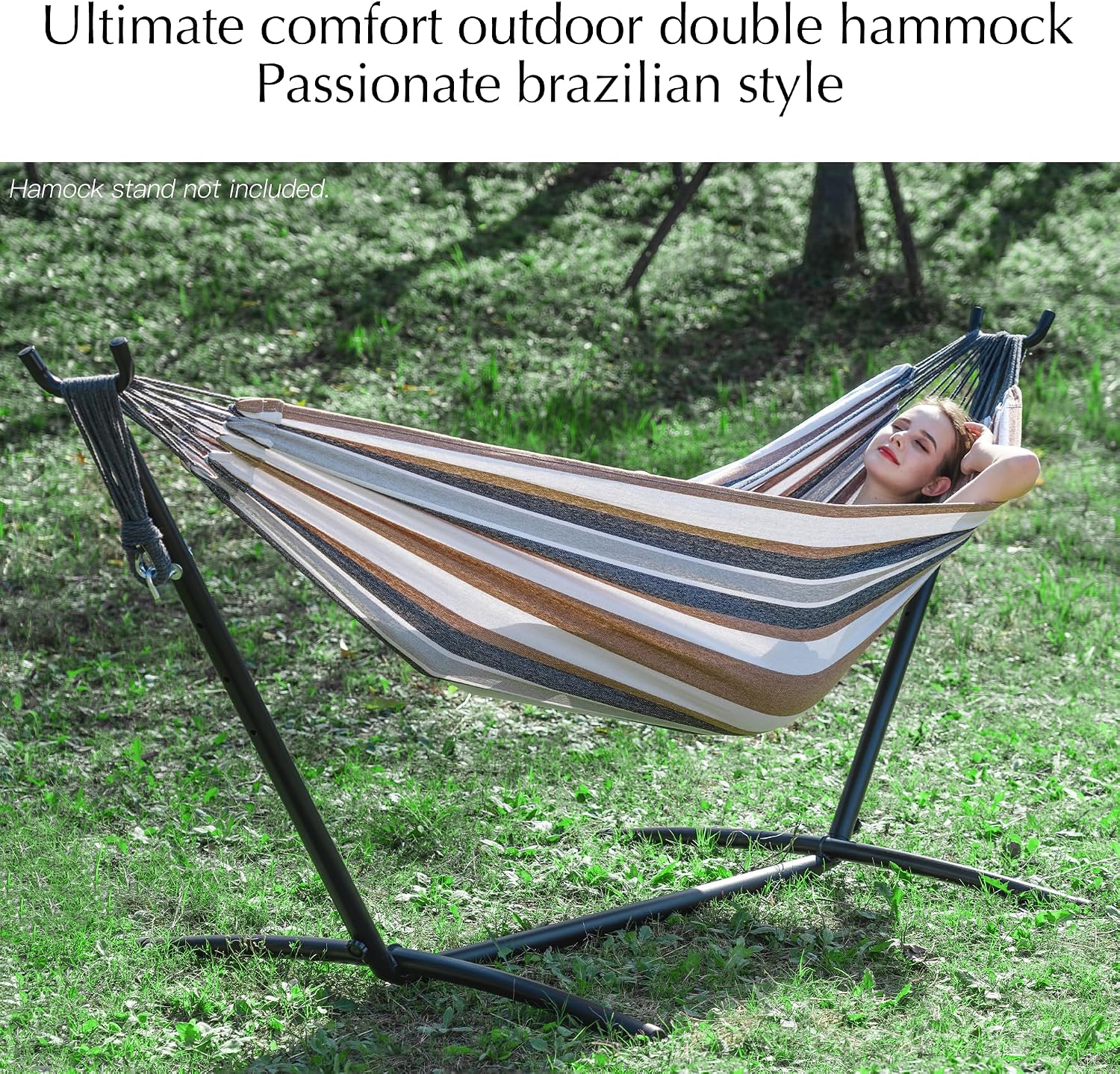 Detalle 2 de PNAEUT A01YSB01H Medium Double Hammock, Polycotton, 500 lb Capacity