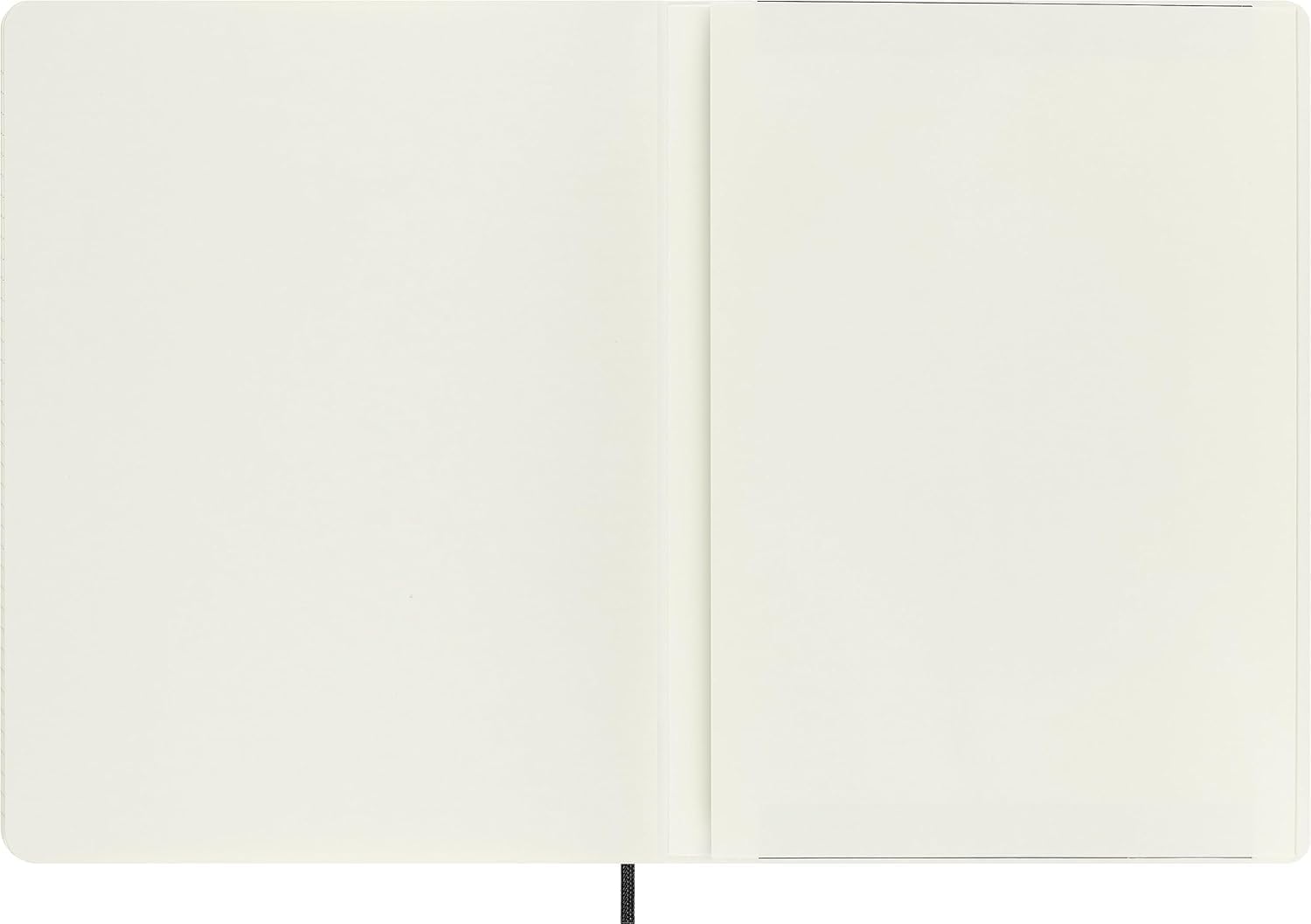 Detalle 2 de Moleskine Precious & Ethical anteckningsbok XL 19 x 25 cm, svart veganskt omslag