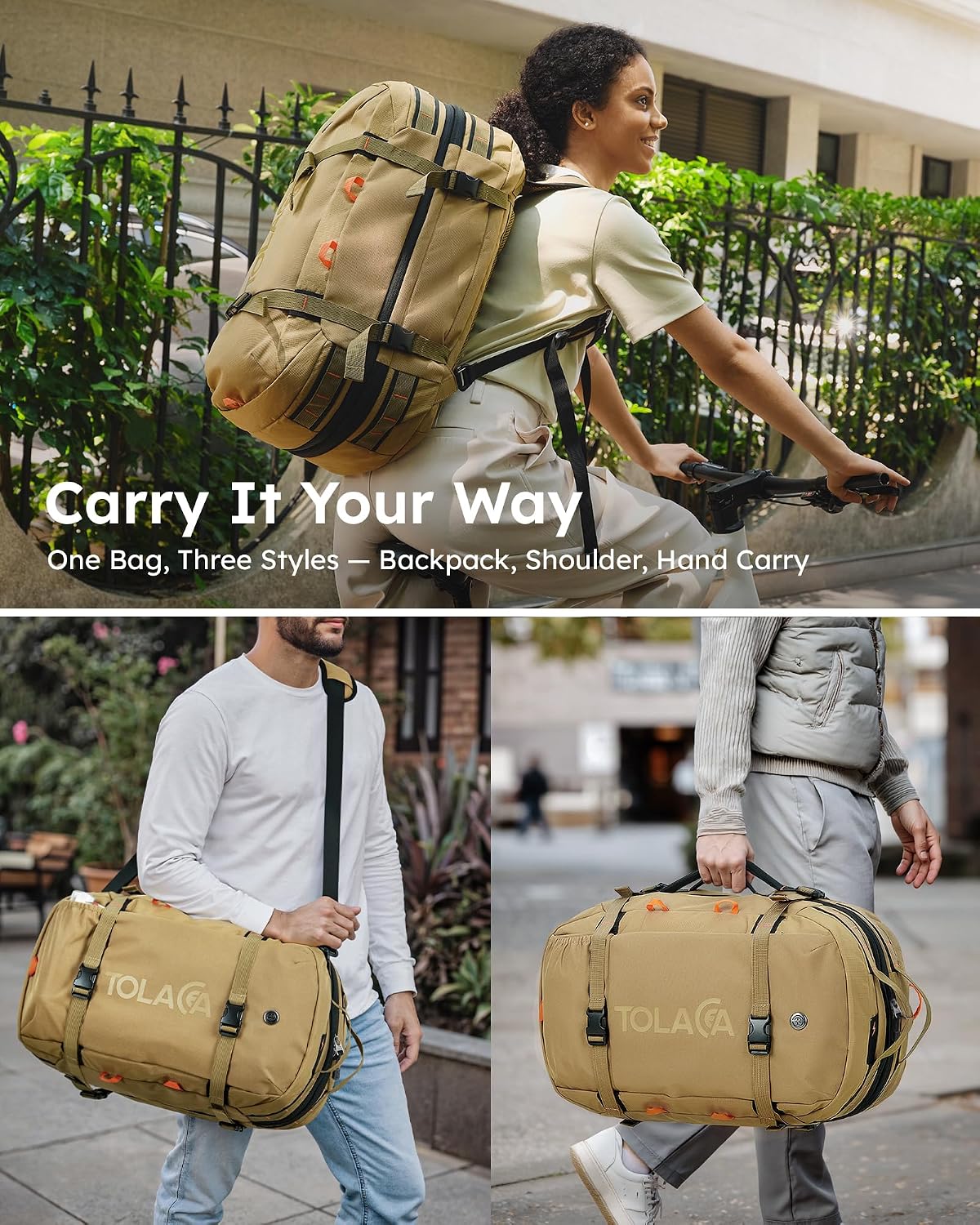 Thumbnail 1 de Tolaccea Mochila de Viaje 40–50L para portátil 15,6