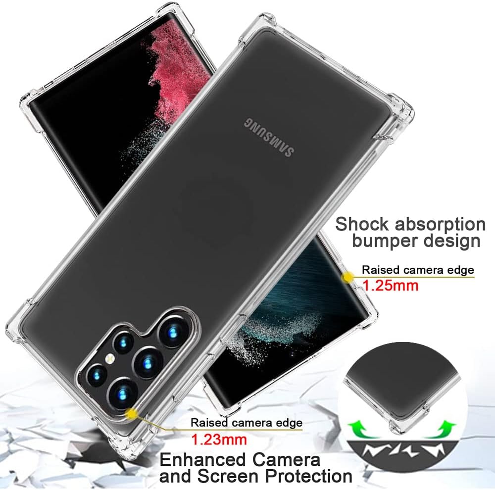 Detalle 2 de Clear Slim TPU Case for Samsung Galaxy S22 Ultra
