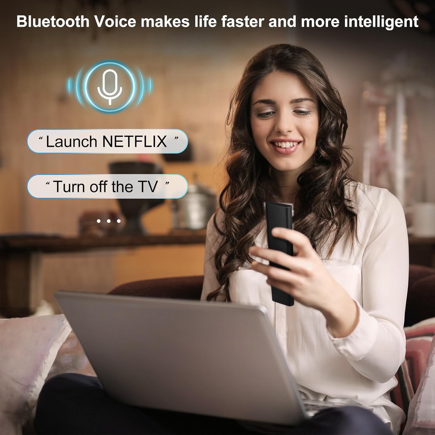 Thumbnail 4 de Sprachersatz für Samsung Smart-TV-Fernbedienung mit Sprachfunktion und 4 Shortcut-Tasten (für ausgewählte Modelle)