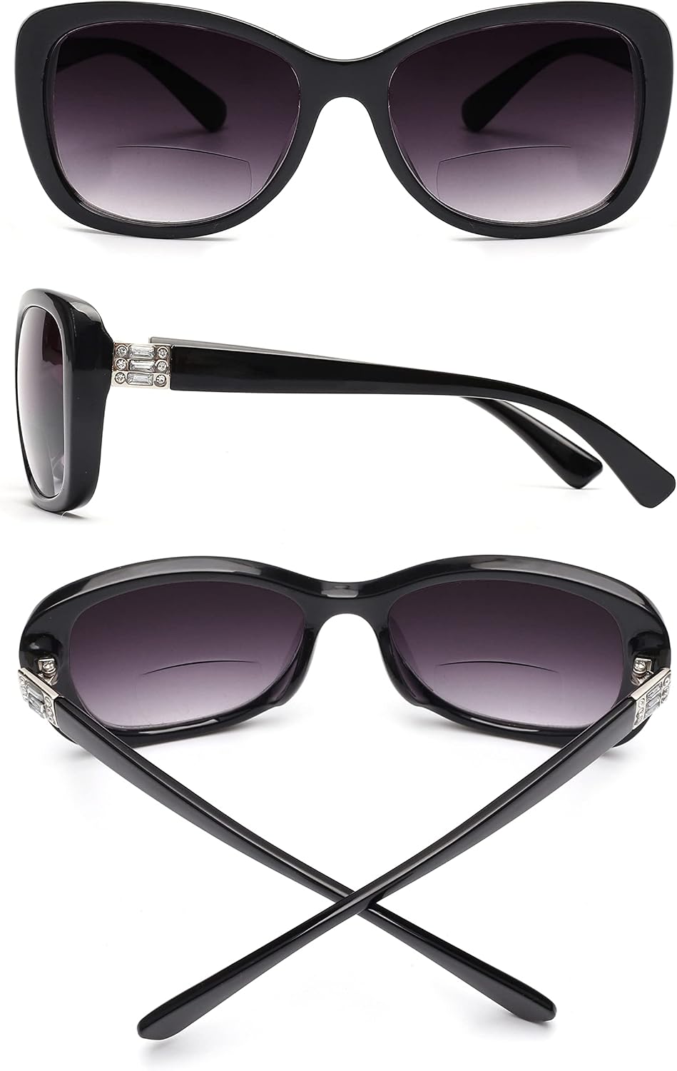 Detalle de JM Women's Bifocal Reading Sunglasses – Vintage Style Outdoor Readers
