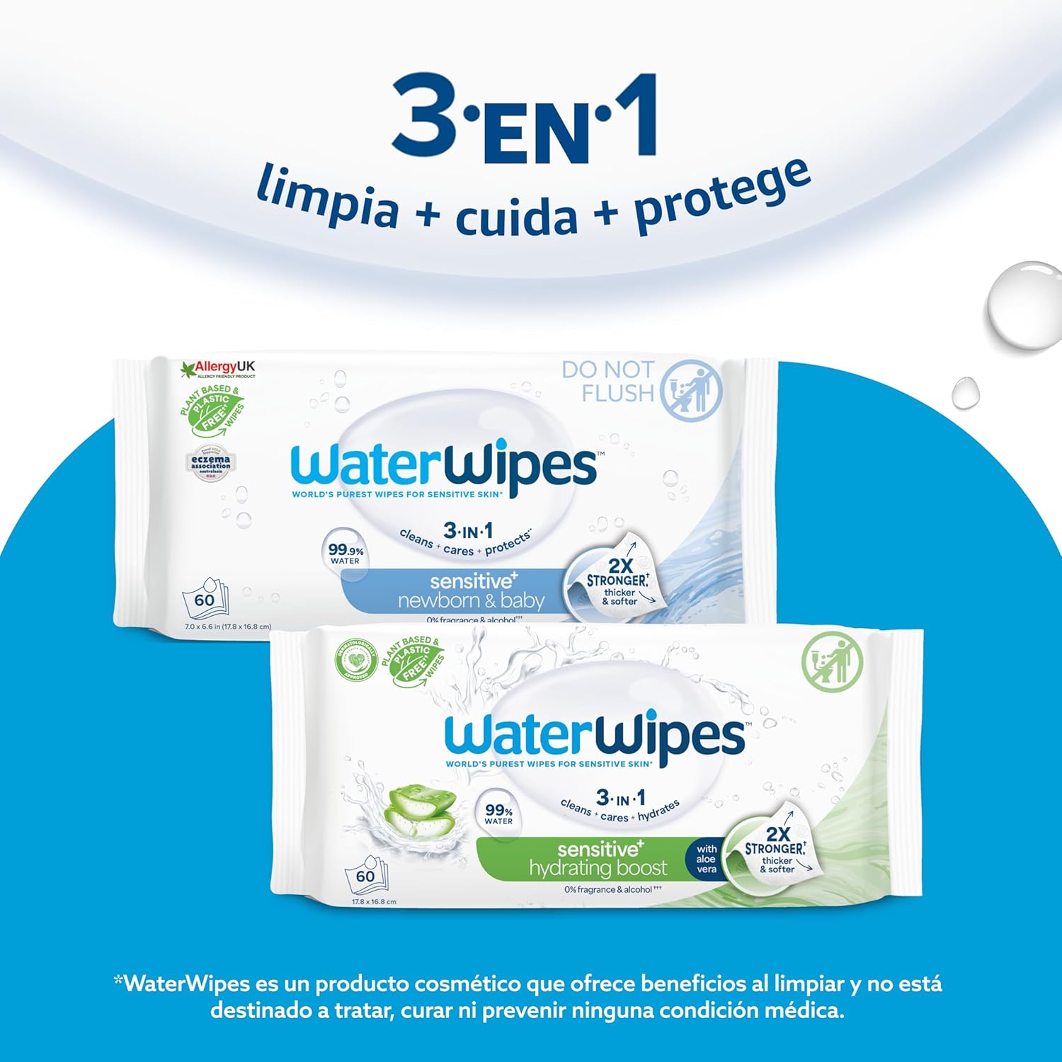 Thumbnail 6 de WaterWipes Sensitive+ Toallitas Recién Nacidos