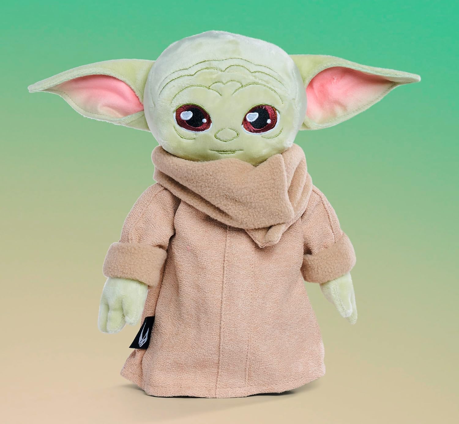 Thumbnail 3 de Simba Disney Mandalorian Grogu plyschfigur, 28 cm med brun mantel