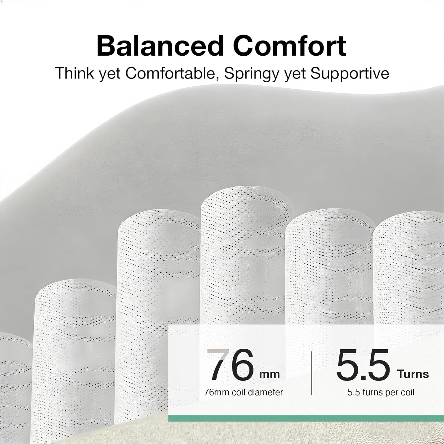 Thumbnail 4 de Novilla 4FT6 Double Hybrid Pocket Sprung Mattress (20cm) – Medium Firm, Hybrid comfort, Oeko-Tex certified