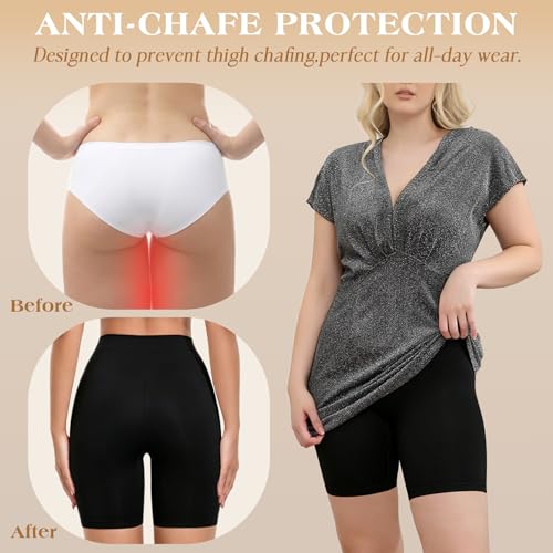 Detalle de Reamphy 3 Pack Anti Chafing Shorts for Women – Seamless Under Dresses