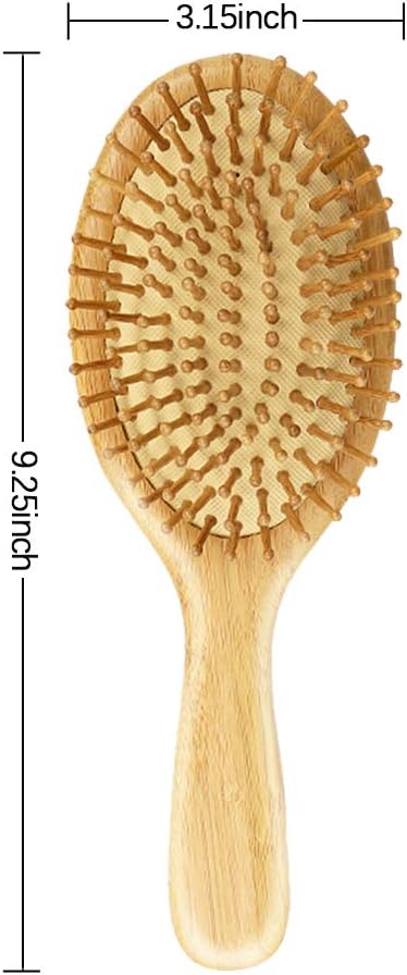 Thumbnail 5 de Spazzola per capelli in bambù naturale con effetto massaggio e antistatica