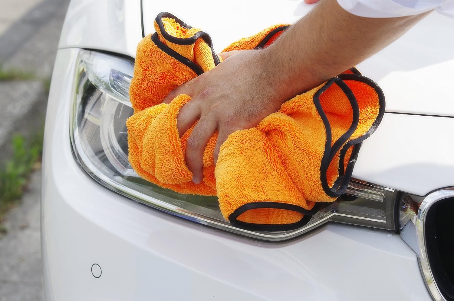Detalle de Glart 44WG6: Set di 6 Panni Asciugatura Auto XXL in Microfibra 90x60 cm