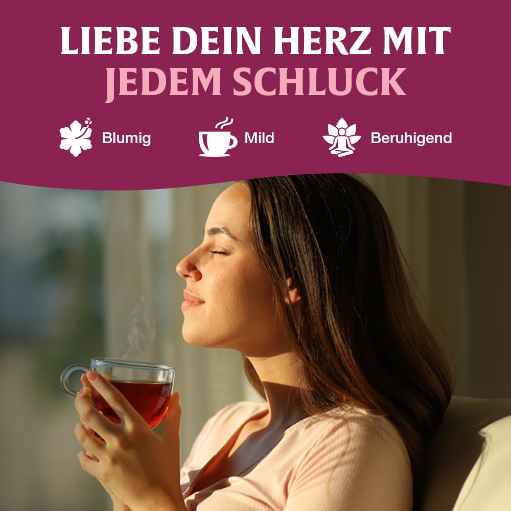 Thumbnail 4 de HANDPICK Hibiskustee – 100 Hibiskusblütentee Beutel, koffeinfrei, aus 100% Hibiskusblüten