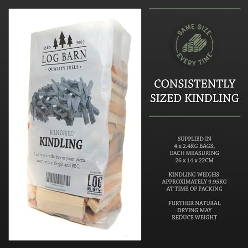 Thumbnail 4 de Log Barn Kiln-Dried Kindling Wood for Wood Burner – approx 10kg, 4 x 15l bag by Log-Delivery