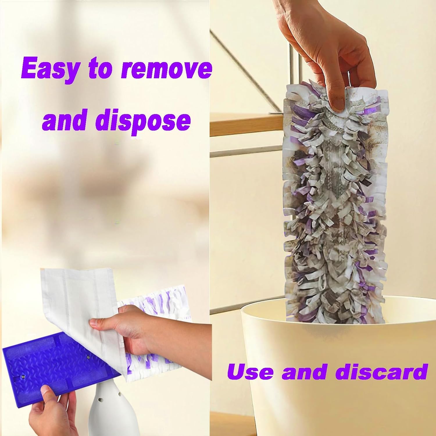 Detalle 2 de 30 Pack Disposable Power Mop Pads for Swiffer Power Mop – 5X Cleaning Power, 12+ Layers, 15.4 x 5.9 in