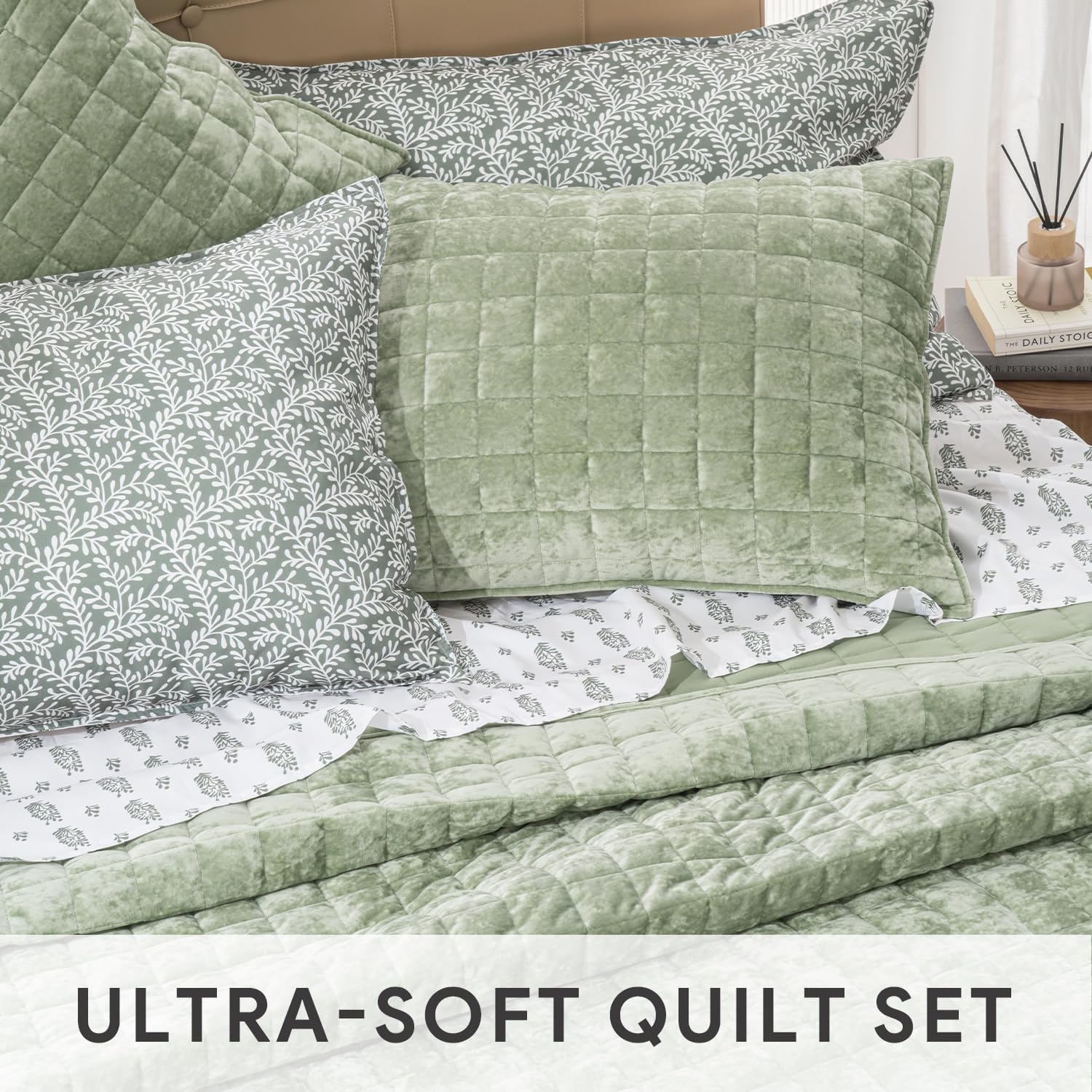 Thumbnail 3 de RECYCO Luxury Velvet King Bed Comforter Set