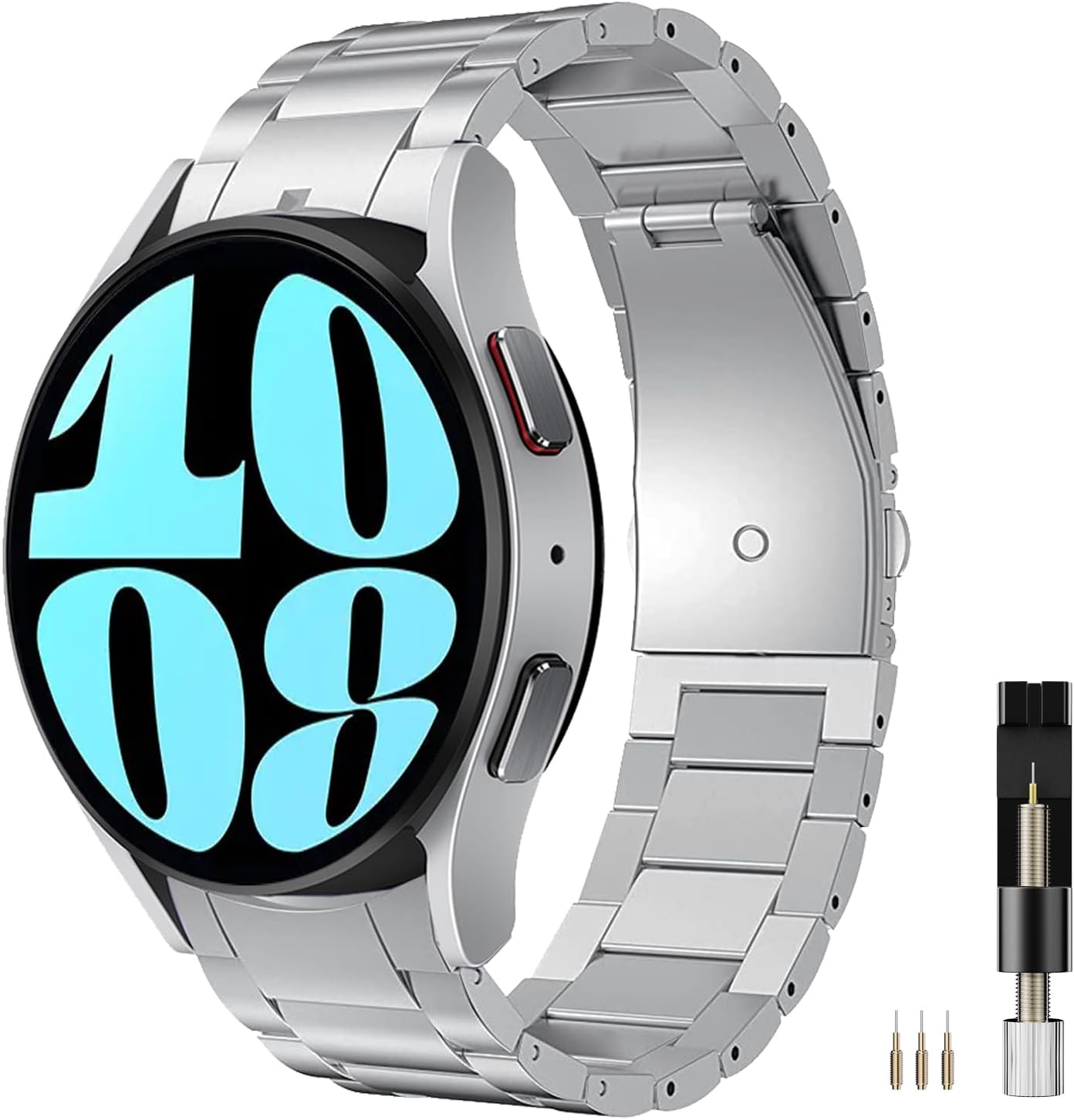 Thumbnail 6 de Miimall Armband für Galaxy Watch 7, Titanstahl 45 mm