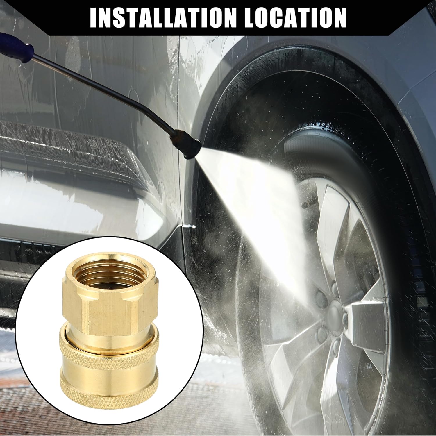 Thumbnail 1 de Hihaha Acoplador Lavadora Presión 🔧 Adaptador Universal 1/2"