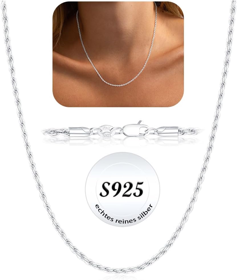 Detalle de ZOERAY Collana argento 925 40-45-50-55 cm