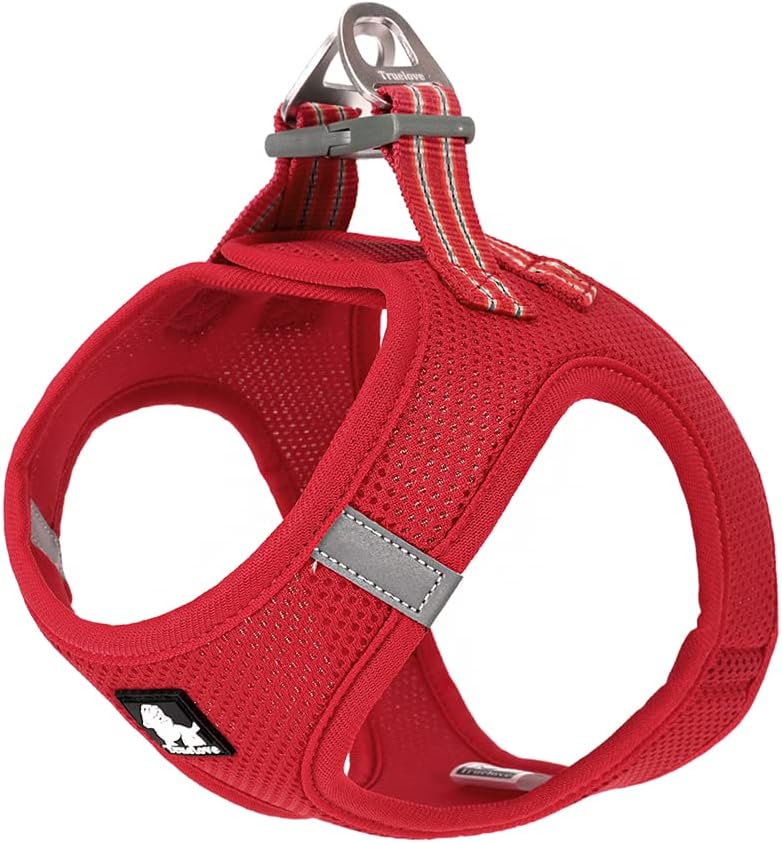 Thumbnail 6 de TRUE LOVE Dog Harness: Soft Air Mesh Adjustable Reflective Vest for XX-Small Orange