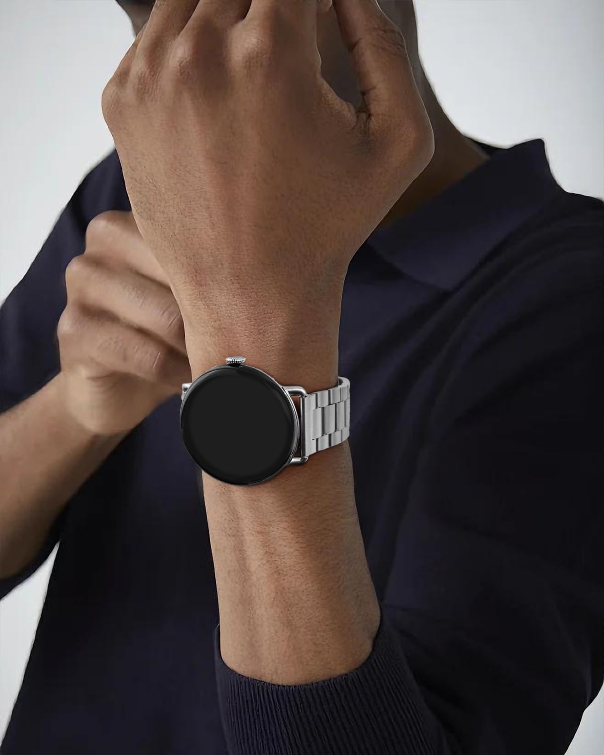 Thumbnail 6 de BlackPro ステンレススチールバンド Google Pixel Watch 3/4 45mm対応 調節可能・ボタン式クラスプ