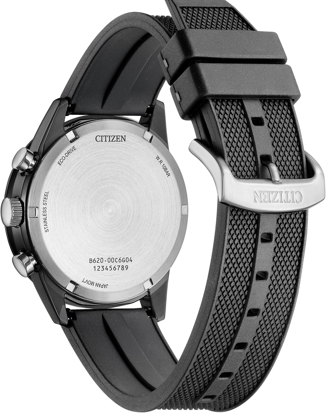 Detalle de Citizen Eco-Drive Chrono Herrenuhr mit 39 mm Durchmesser – Solarbetriebenes Analog-Chronographenmodell