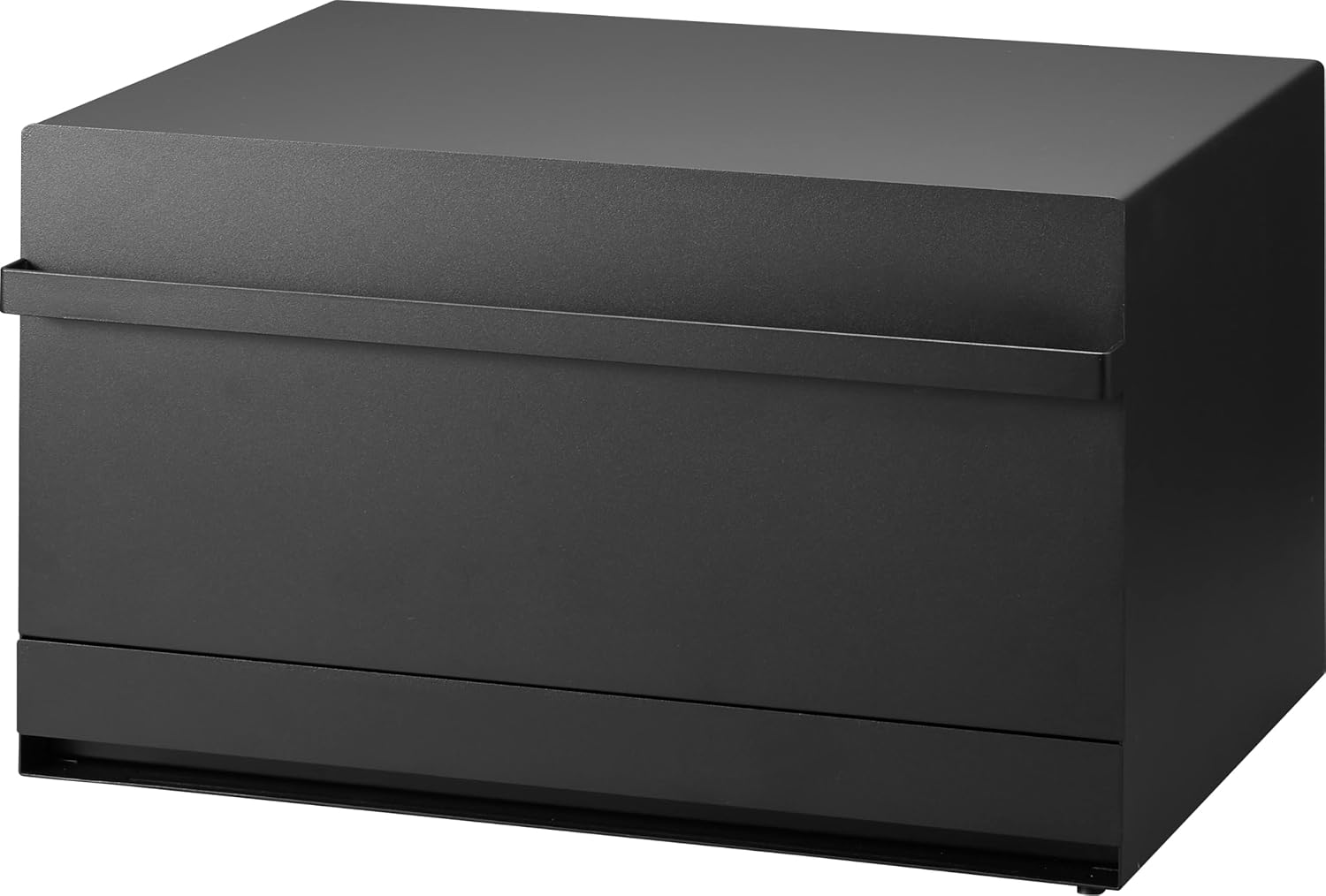 Detalle de 山崎実業 tower 1858 2段引き出し型ブレッドケース ブラック スチール製