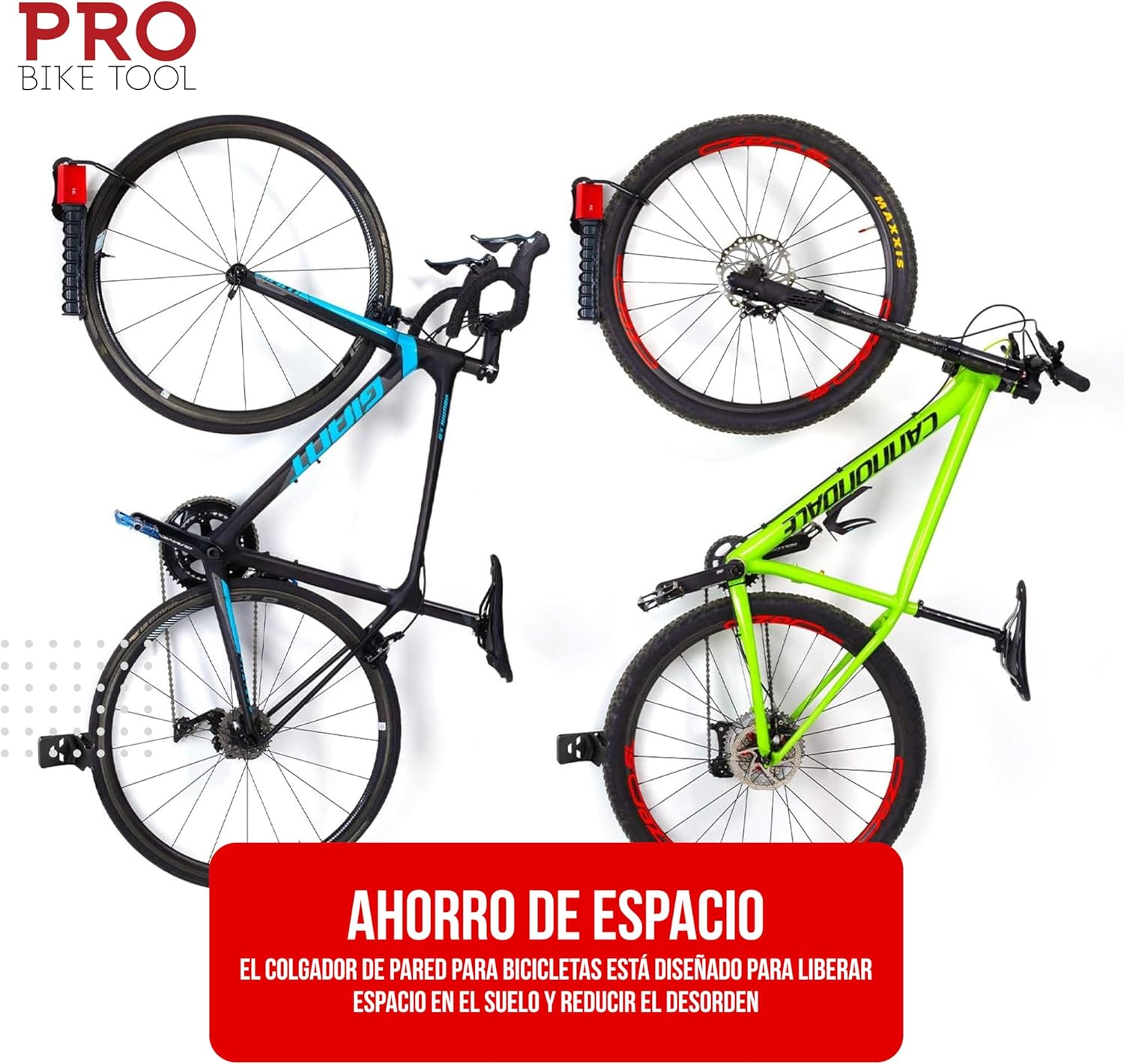 Thumbnail 3 de PRO BIKE TOOL Soporte de pared giratorio para bicicleta 🚲 (2 unidades)