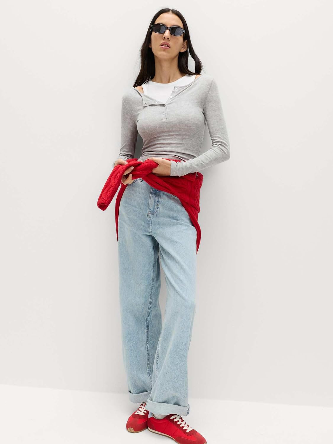 Detalle de Marks & Spencer Henleytop voor dames, dubbellaags