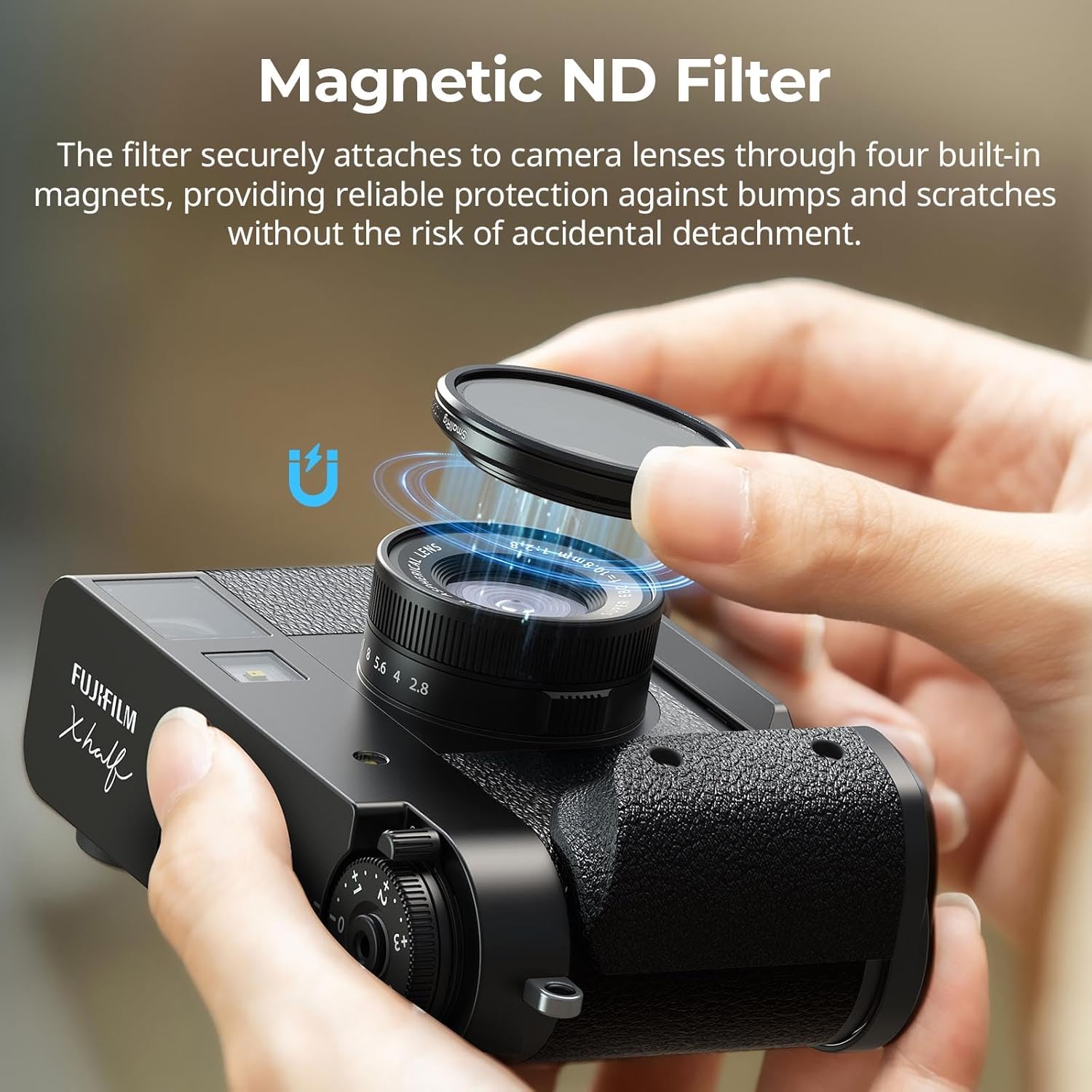 Detalle de SMALLRIG Filtre Magnétique VND ND2–ND32 pour FUJIFILM X Half (5225)