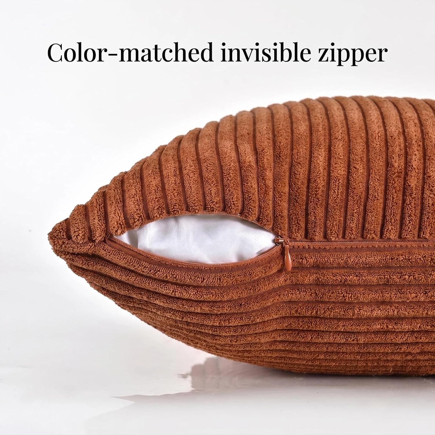 Detalle de Fancy Homi Rust Boho Throw Pillow Cover 18x18