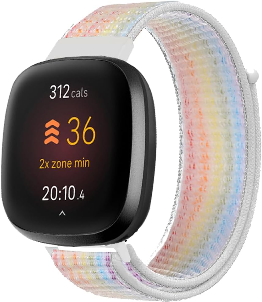 Detalle 2 de FYISWHO Breathable Sport Nylon Watch Strap for Fitbit Versa 4/3 and Sense (Replacement Band)