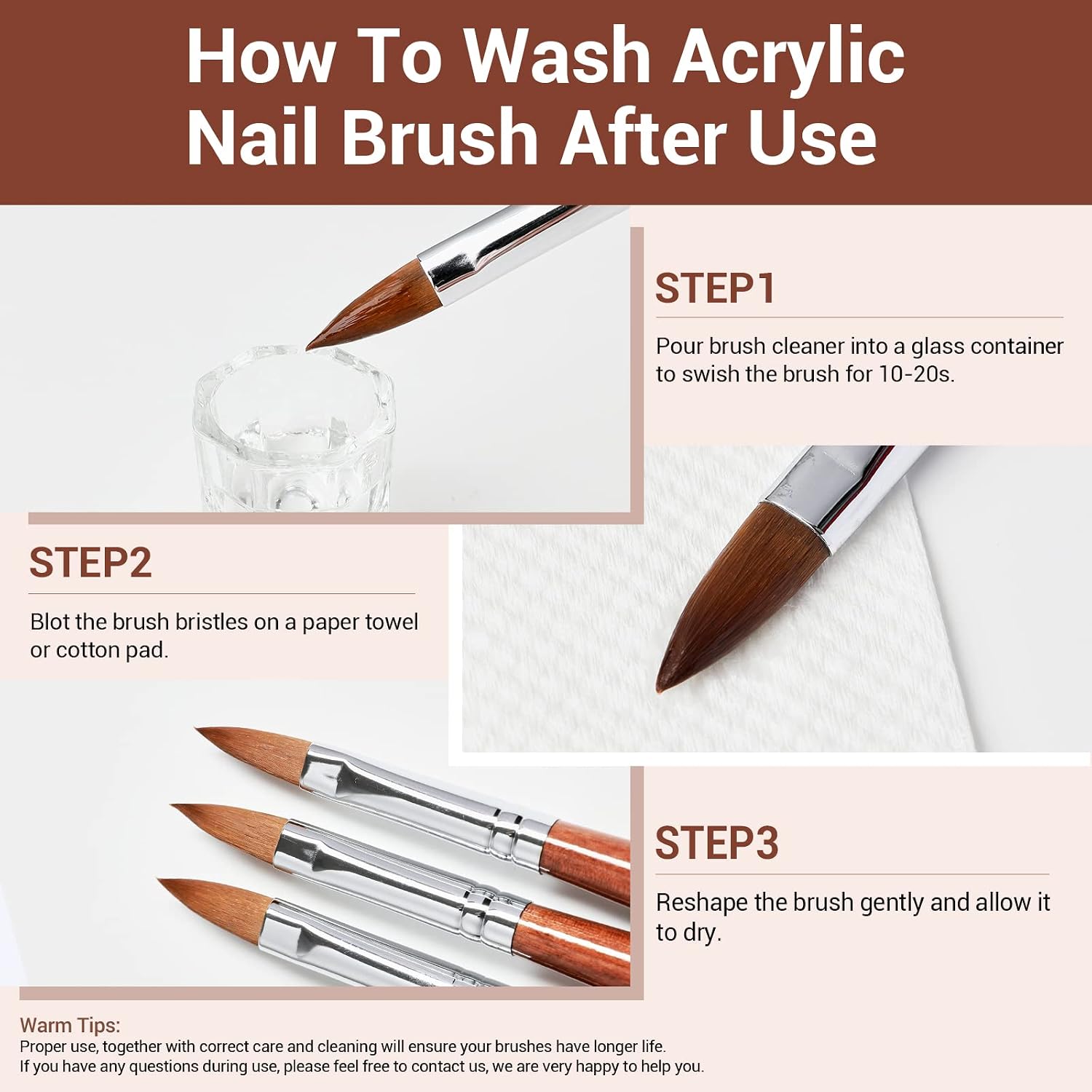 Thumbnail 6 de Modelones Acrylic Nail Brush Size 8