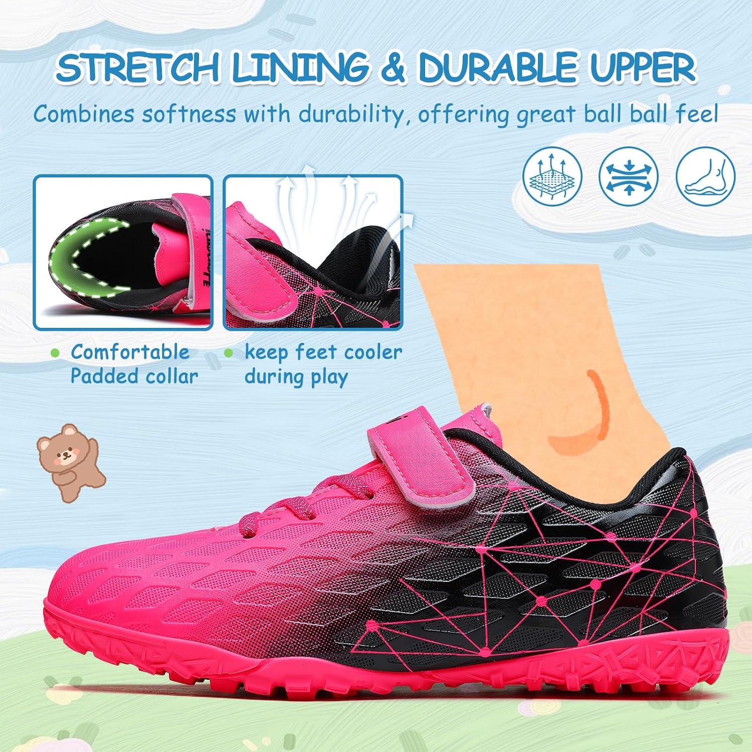 Thumbnail 4 de Kids Football Boots: Unisex Turf and Multi-Surface Trainers for Younger Players