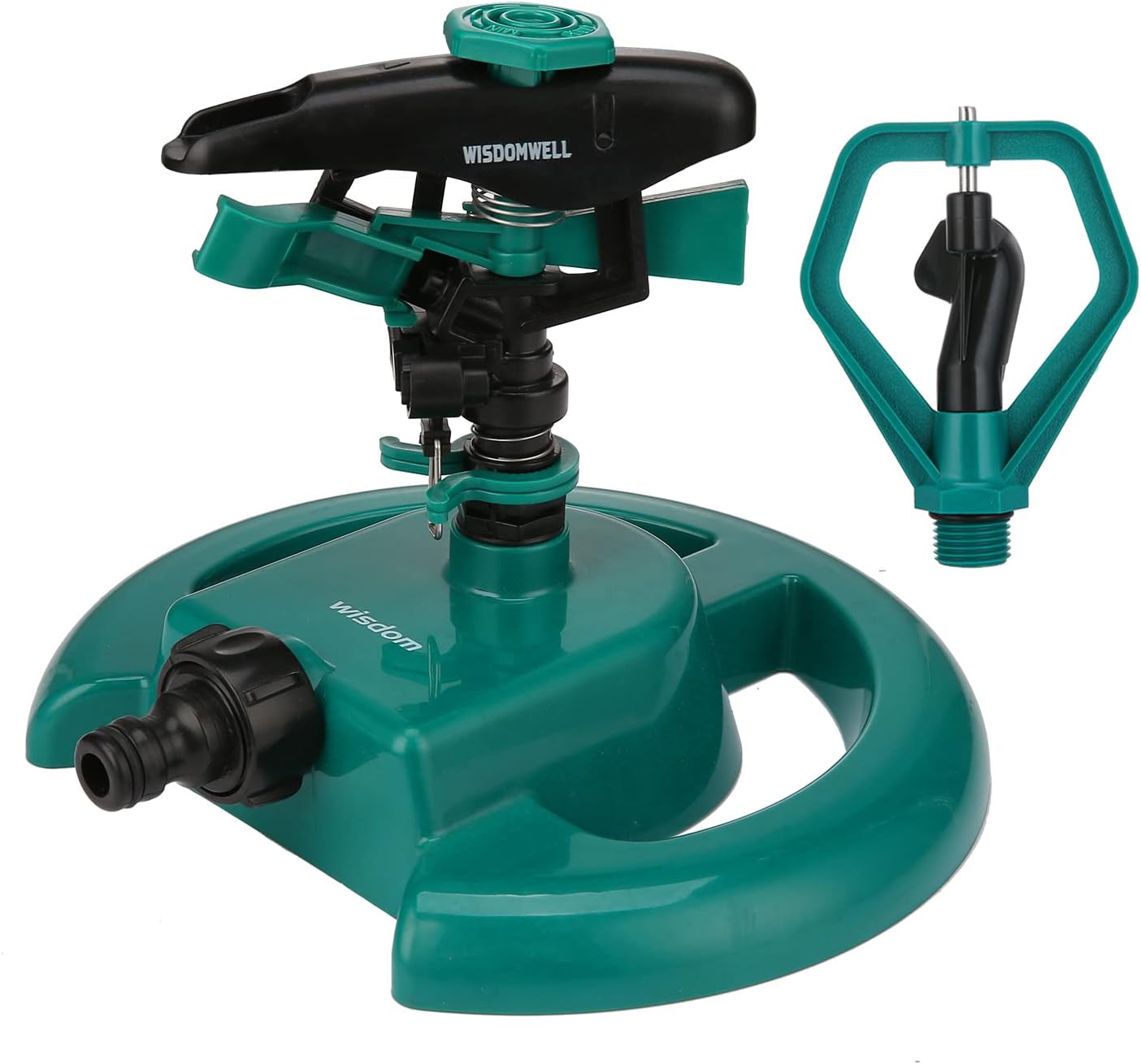Thumbnail 6 de WISDOMWELL Garden Sprinkler Automatic Lawn Water Sprinkler 360 Degree 3 Arm Rotating System