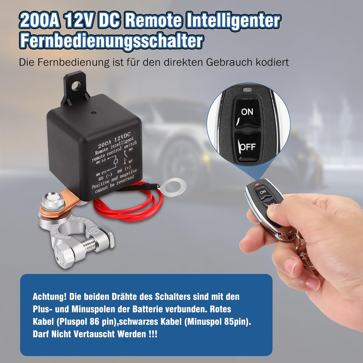 Detalle 2 de Coupe Circuit Batterie 12 V CC 200 A