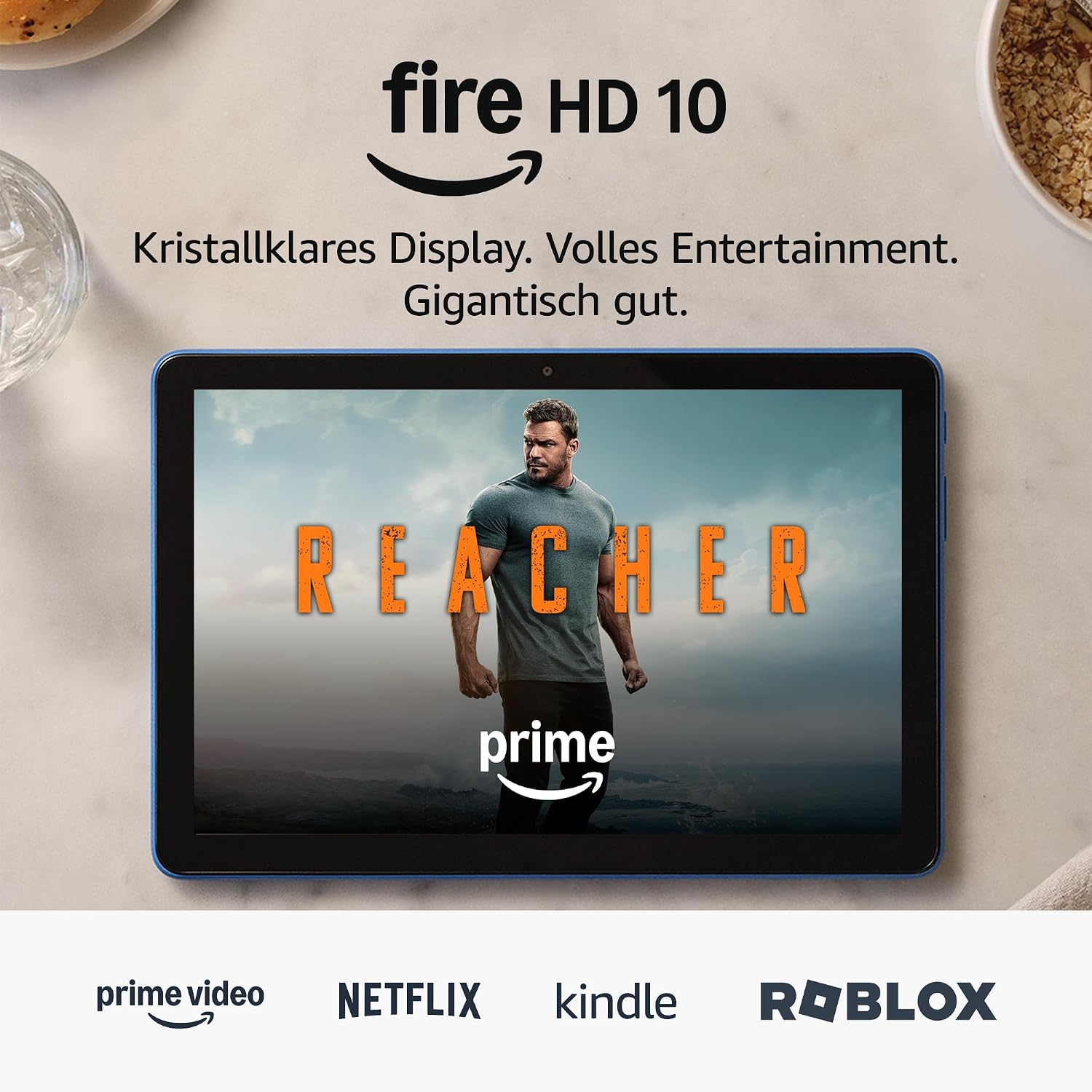 Detalle de Fire HD 10-Tablet 2023 (Neueste Generation) – 10,1 Zoll Full HD, Octa-Core, 3 GB RAM, bis zu 13 Stunden Akku