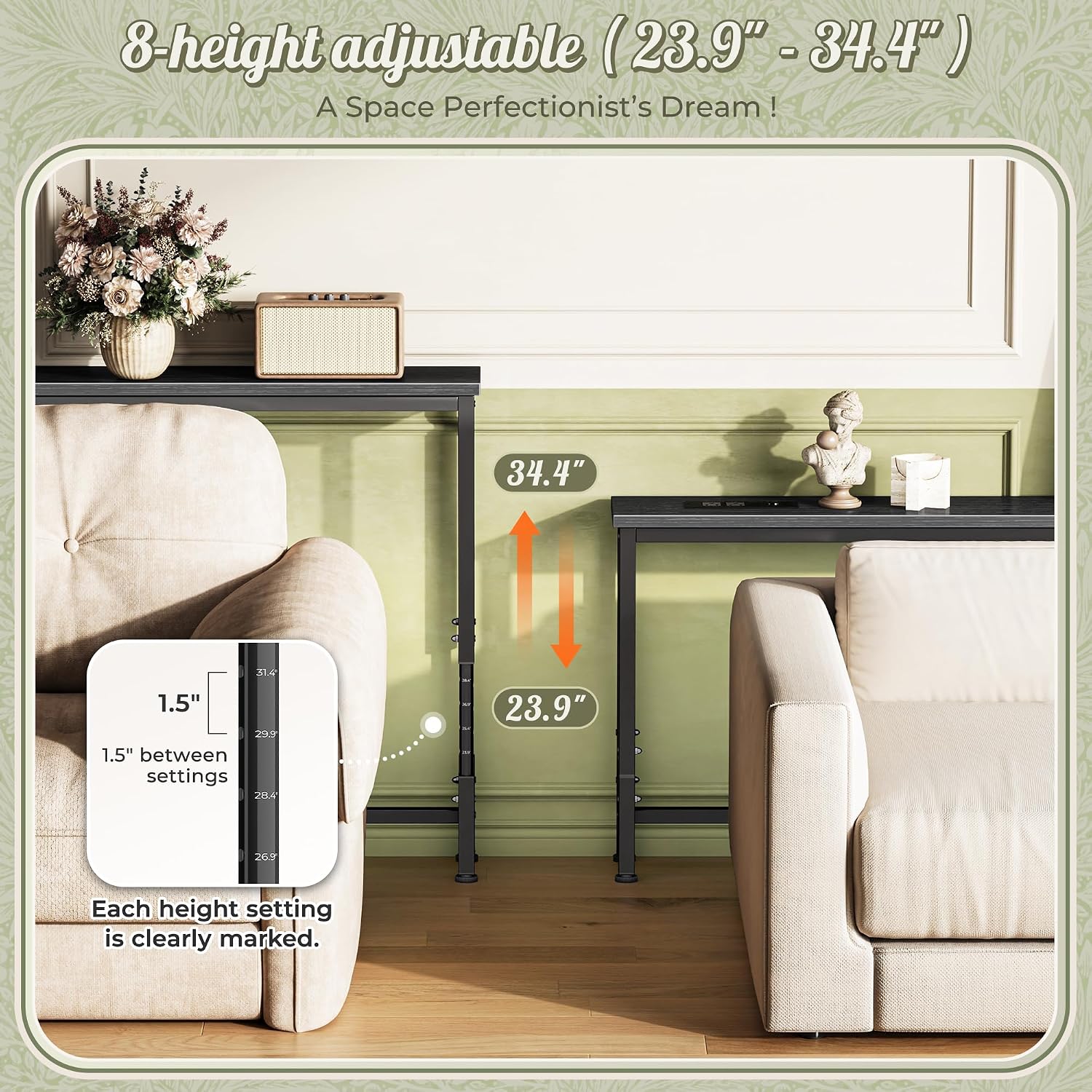 Detalle 2 de Huuger Sofa Table, 110.2-Inch