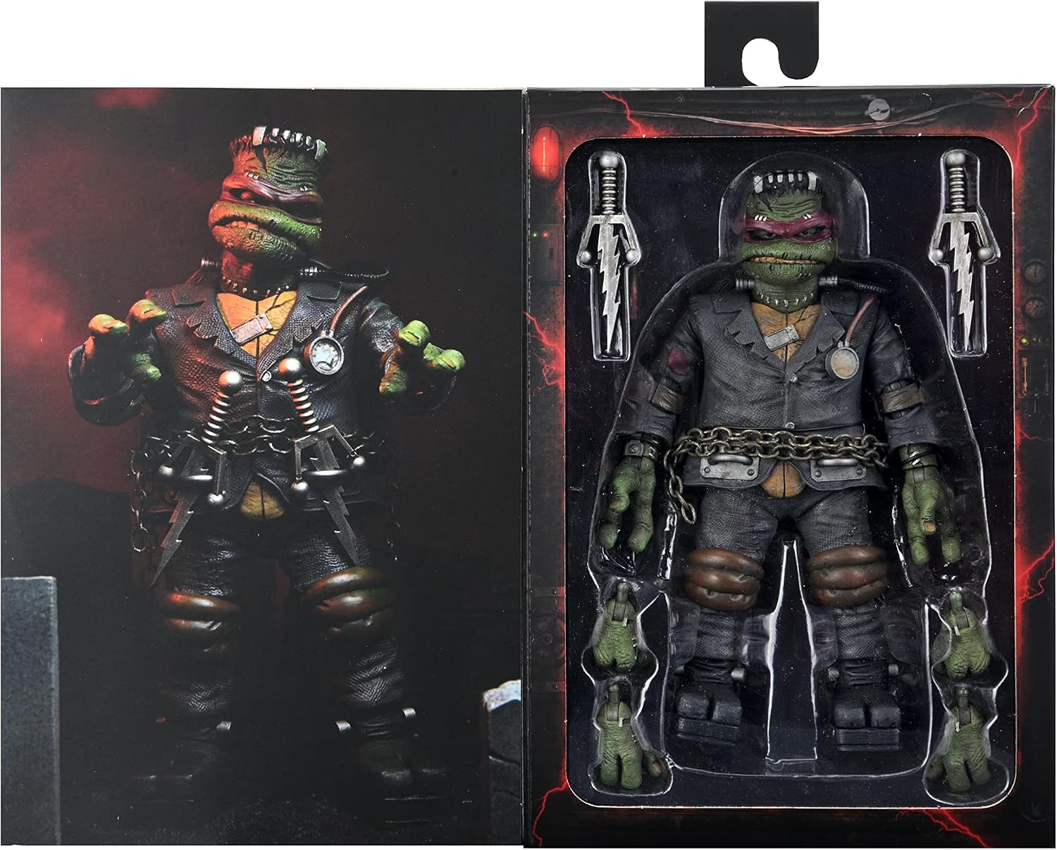 Thumbnail 5 de NECA Universal Monsters Ultimate TMNT Raphael jako Frankenstein – figurka 18 cm