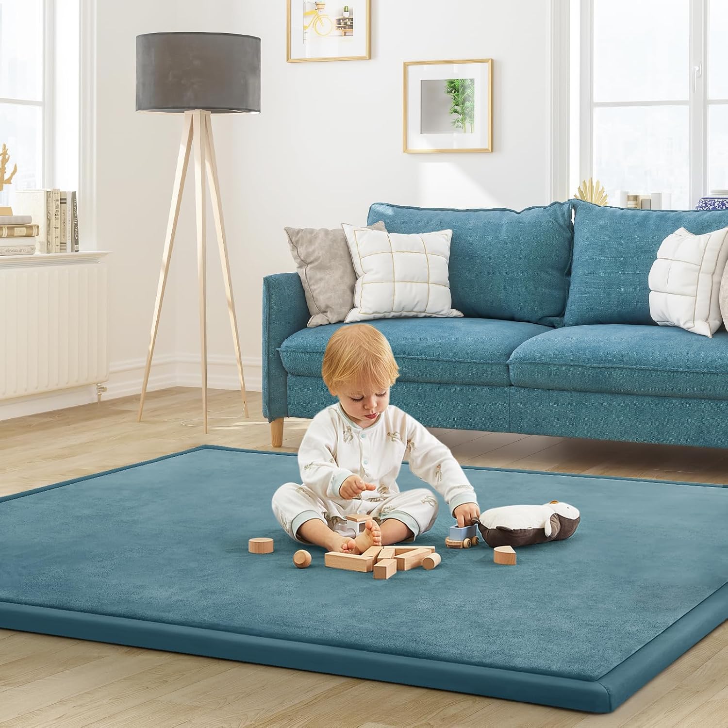Detalle de ILPEOD Baby Play Mat 79x138 Memory Foam