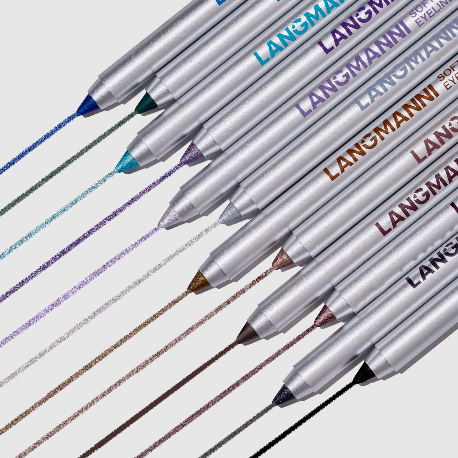 Thumbnail 6 de LANGMANNI 12-Color Gel Eyeliner Pencil Set, Matte and Shimmer Shades