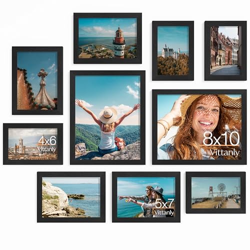 Detalle de Vittanly 10-Pack Picture Frames Set for Walls 🖼