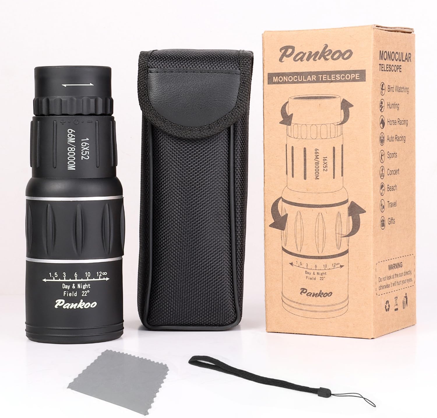 Thumbnail 6 de Pankoo Monocular Telescope 16x52